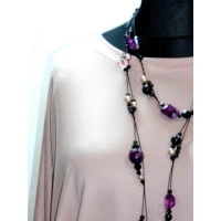 Bluzka dla puszystej perłoworóżowa w stylu Oversize